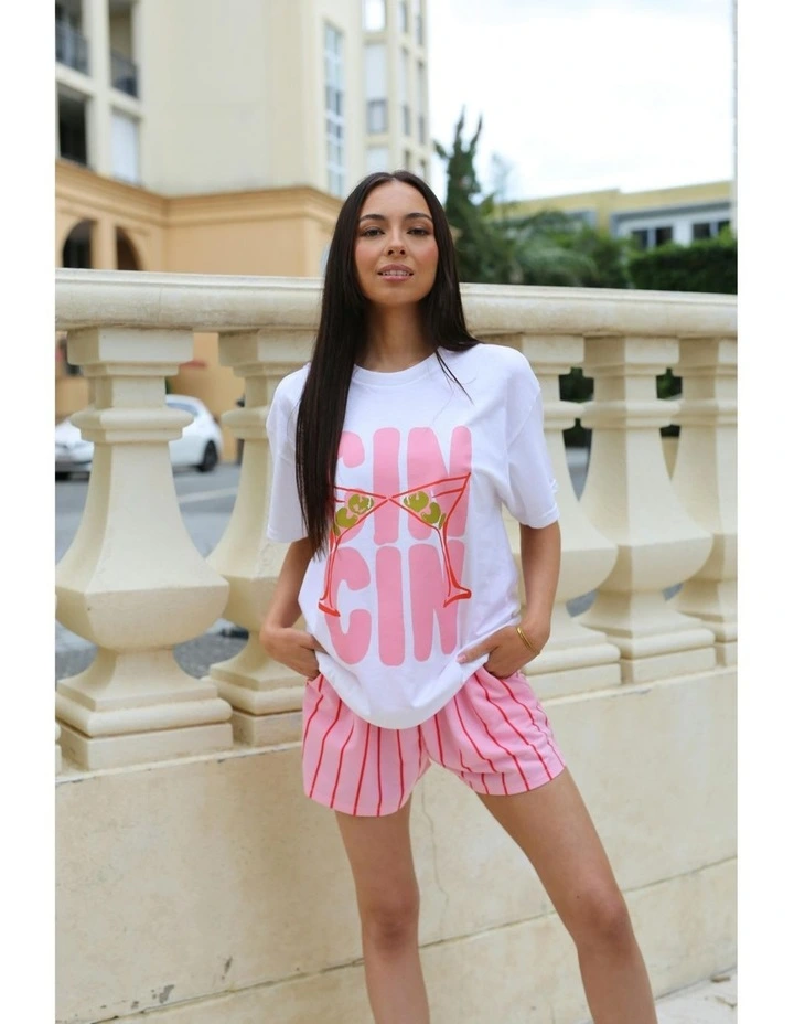 Cin Cin Tee in White image 7