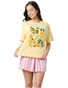 La Lemon Tee in Yellow