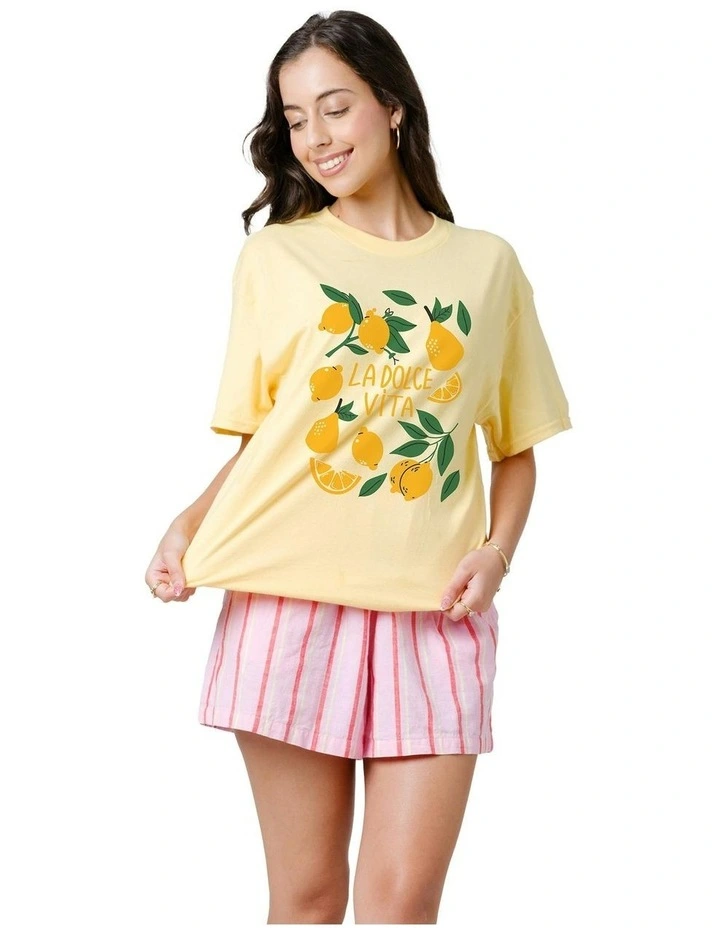 La Lemon Tee in Yellow image 1