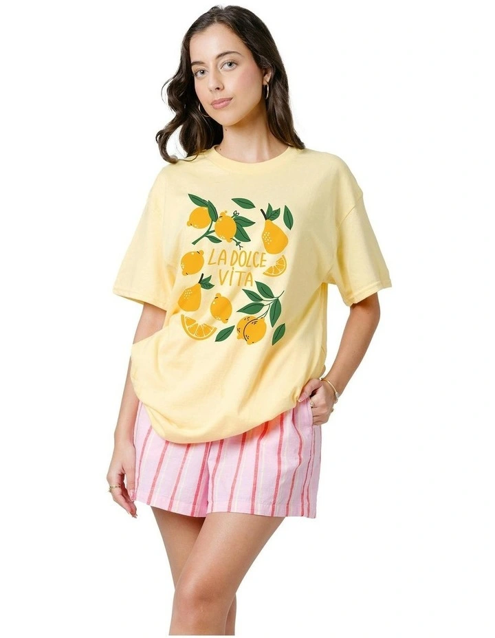 La Lemon Tee in Yellow image 3