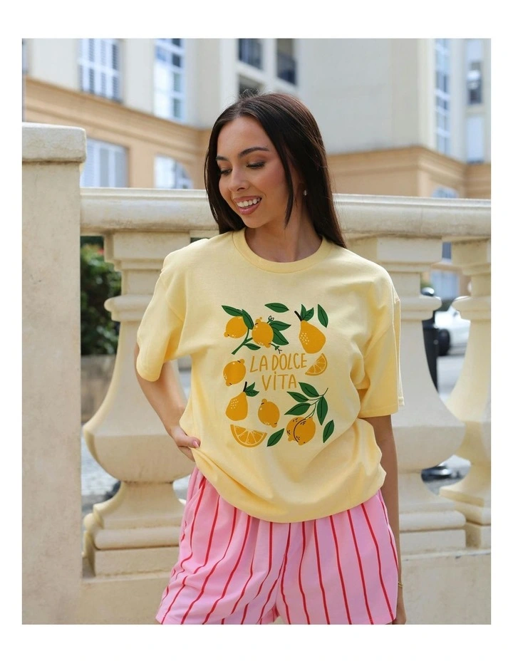La Lemon Tee in Yellow image 4