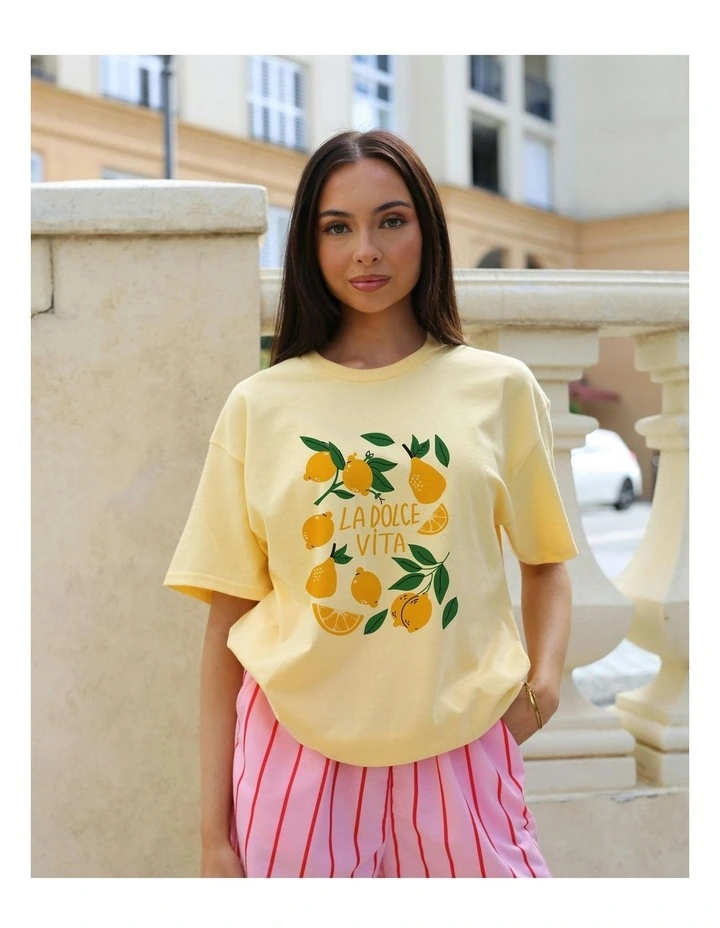La Lemon Tee in Yellow image 5