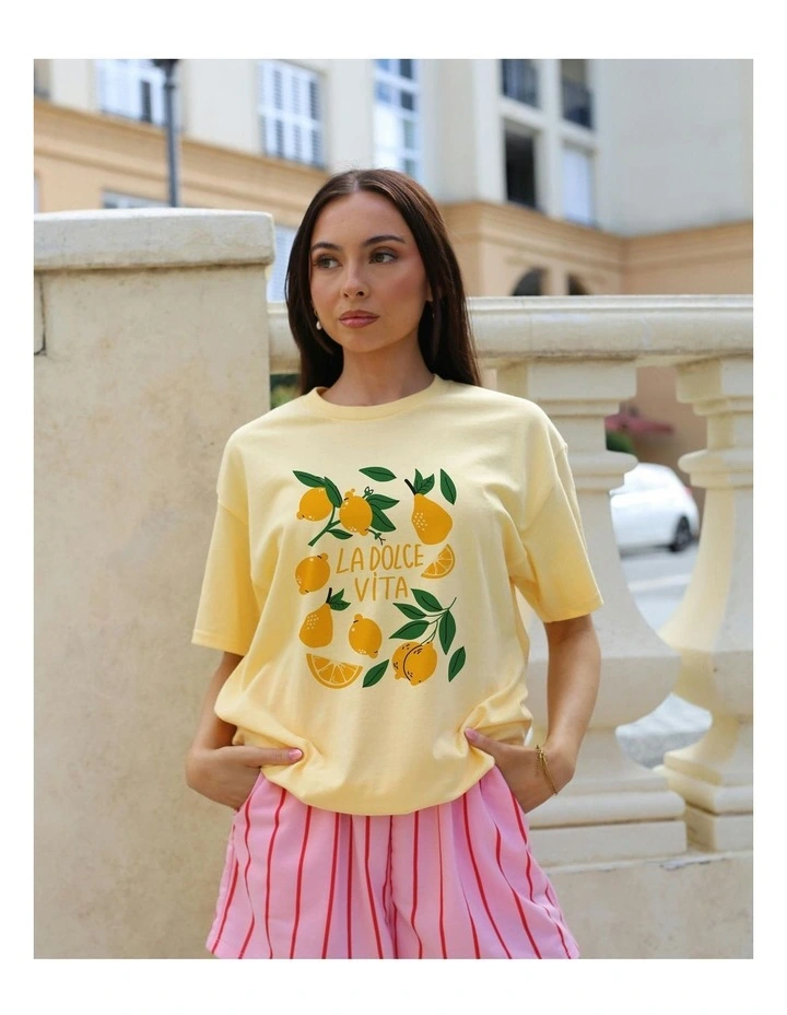 La Lemon Tee in Yellow image 6