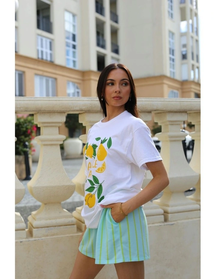 La Lemon Tee in White image 6