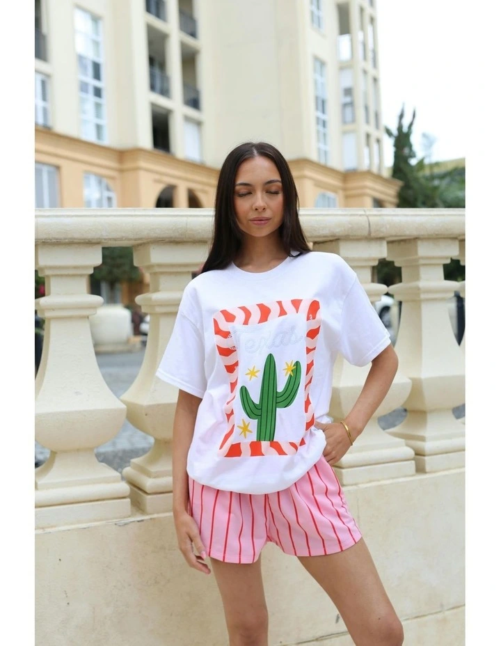 Texas Tee in White image 4