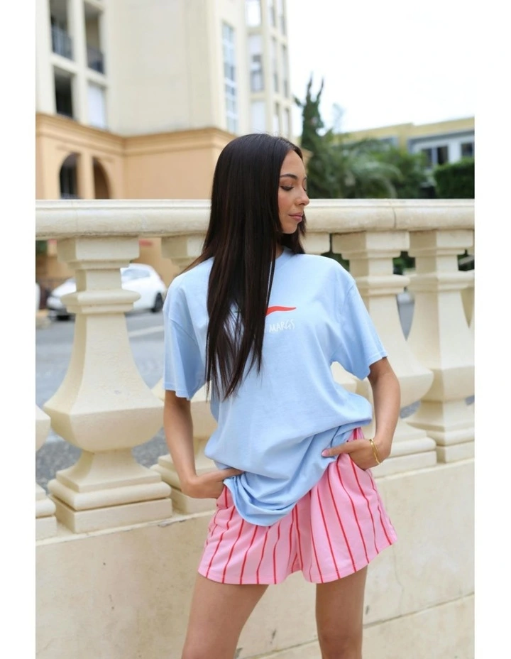 Chilli Marg Tee in Blue image 6