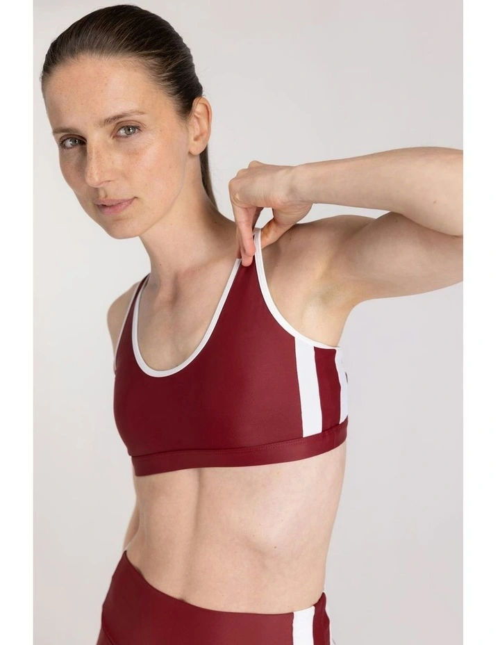 Sports Top in Red/White image 3