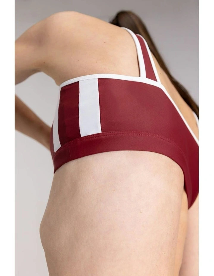 Sports Top in Red/White image 4