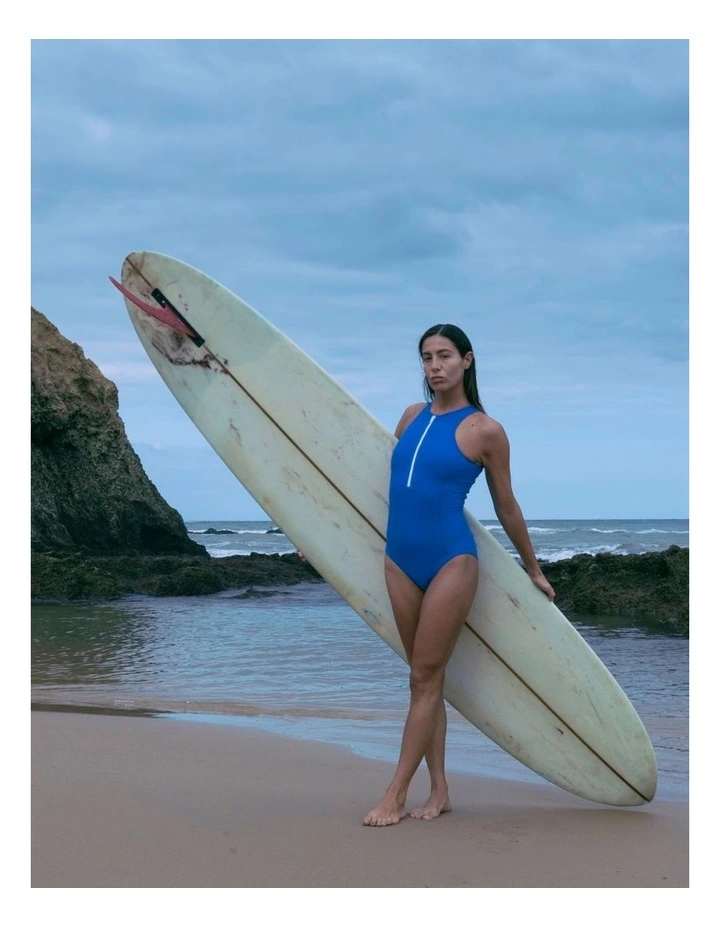 Yemaya One Piece Sleeveless Swimsuit in Cobalt Blue image 6