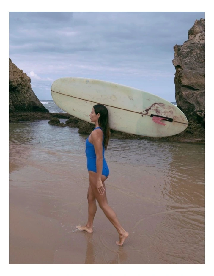 Yemaya One Piece Sleeveless Swimsuit in Cobalt Blue image 7
