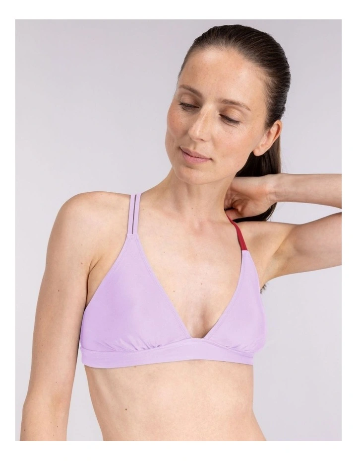 Bikini Cross Top in Lilac image 4