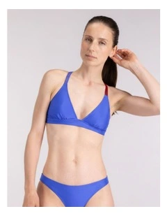 Bikini Cross Top in Blue
