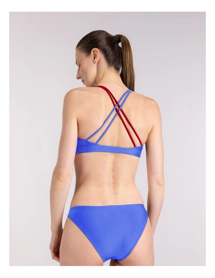 Bikini Cross Top in Blue image 2