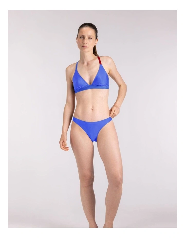 Bikini Cross Top in Blue image 3