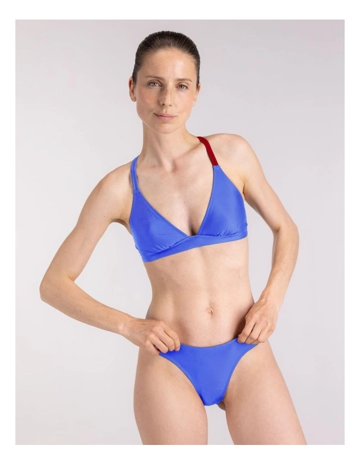 Bikini Cross Top in Blue image 5