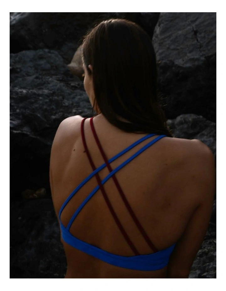 Bikini Top Cross in Blue image 7