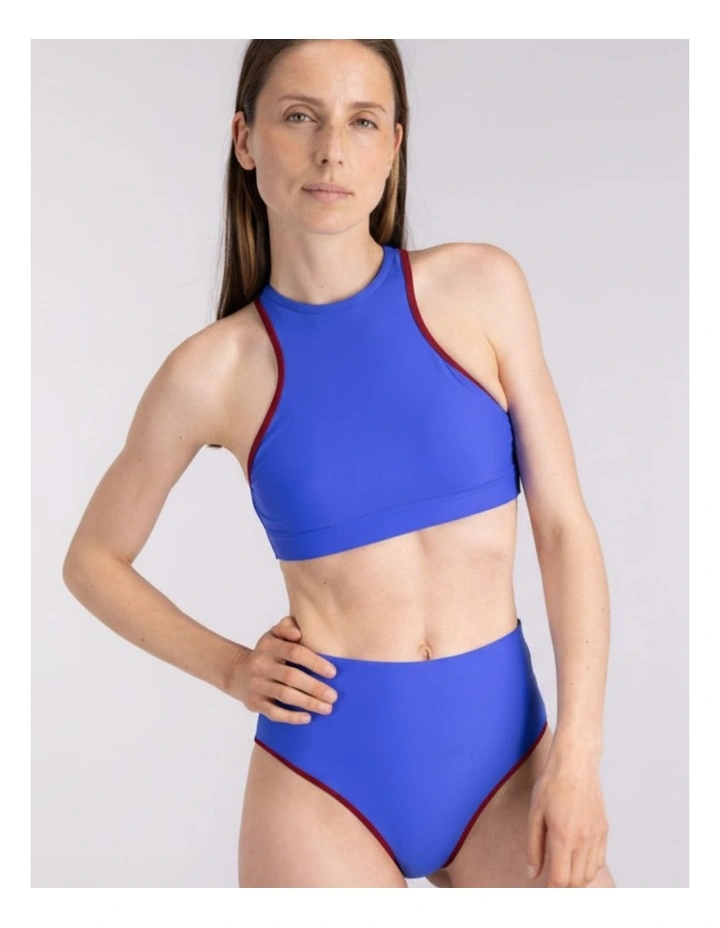 Bikini Bottom High Waist in Blue image 3