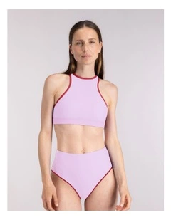 High Waist Bikini Bottom in Lilac