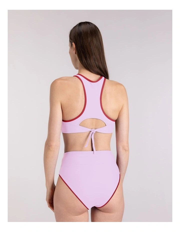 High Waist Bikini Bottom in Lilac image 2