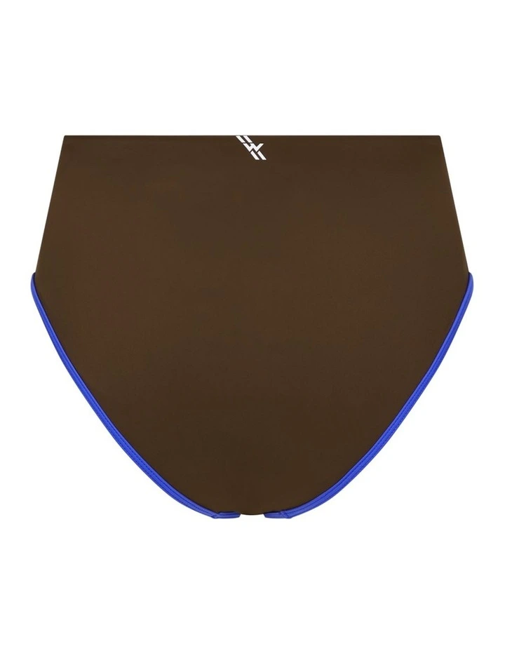 High Waist Bikini Bottom in Coffee image 6