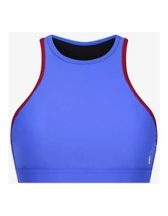 Bikini Top Racerfront Tie in Blue