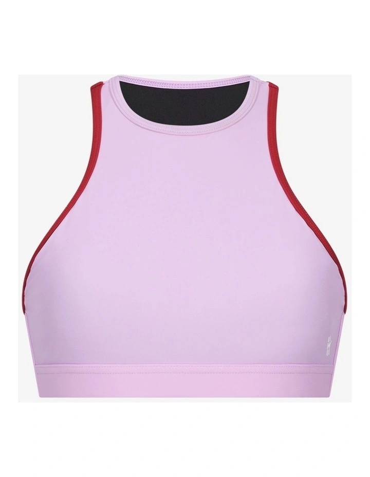 Bikini Top Racerfront Tie in Lilac image 1