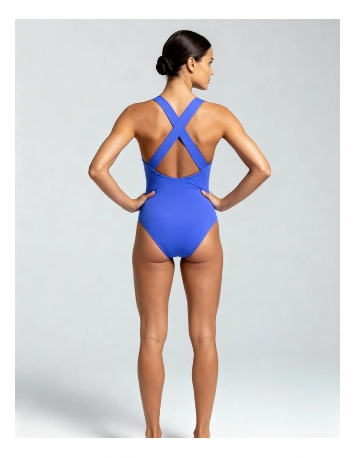 Nerida One Piece Swimsuit Scoop Neck in Blue image 2