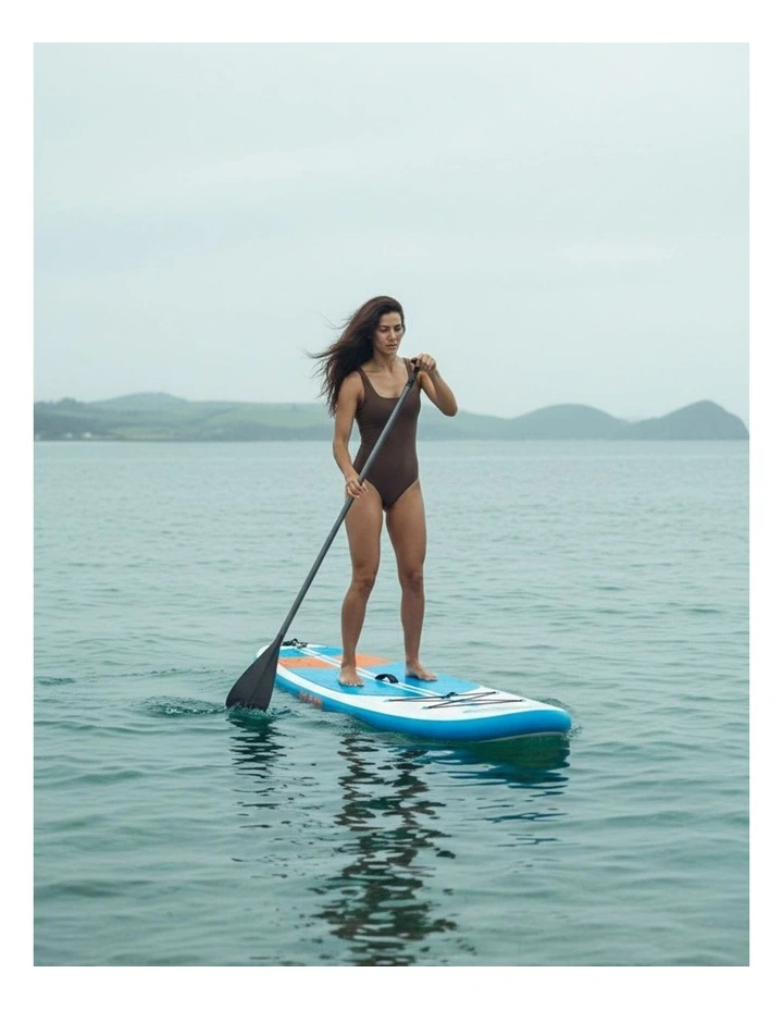 Nerida One Piece Swimsuit Scoop Neck in Coffee image 6