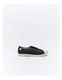 Euro Canvas Plimsole in Black