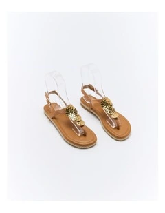 Ada Leather Sandal in Coconut Tan