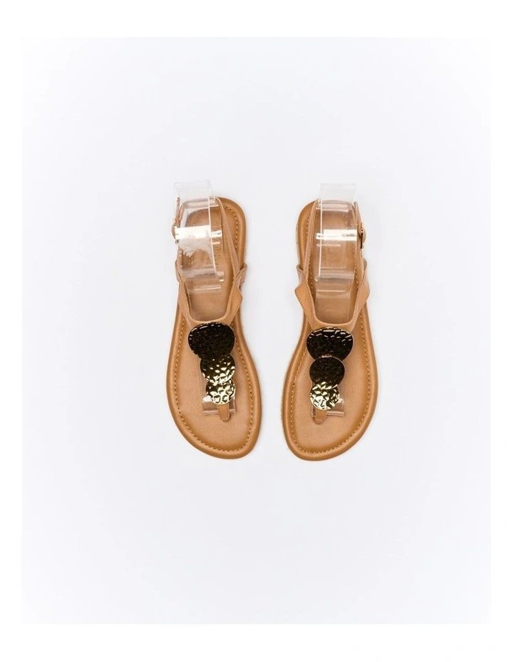 Ada Leather Sandal in Coconut Tan image 2