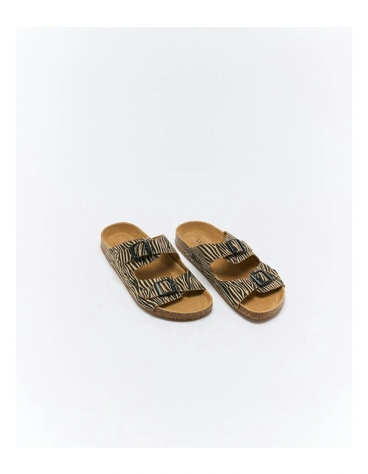 Bailey Slide in Tan Zebra image 2
