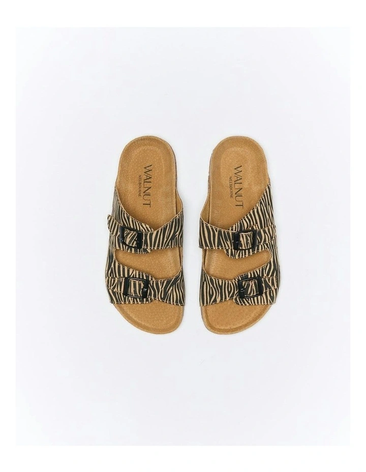 Bailey Slide in Tan Zebra image 3