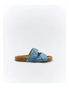 Beach Slide in Blue Multi
