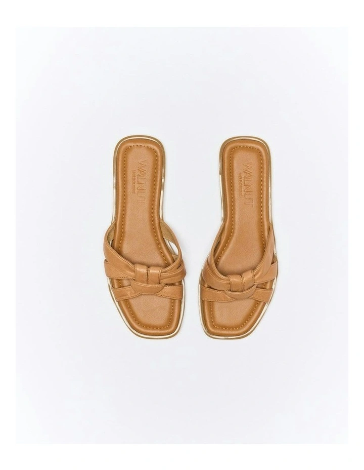 Eden Leather Slide in Coconut Tan image 3