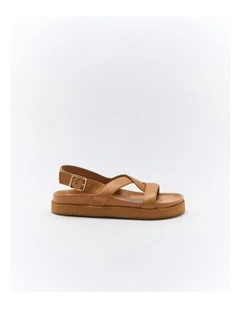Murphy Leather Sandal in Coconut Tan