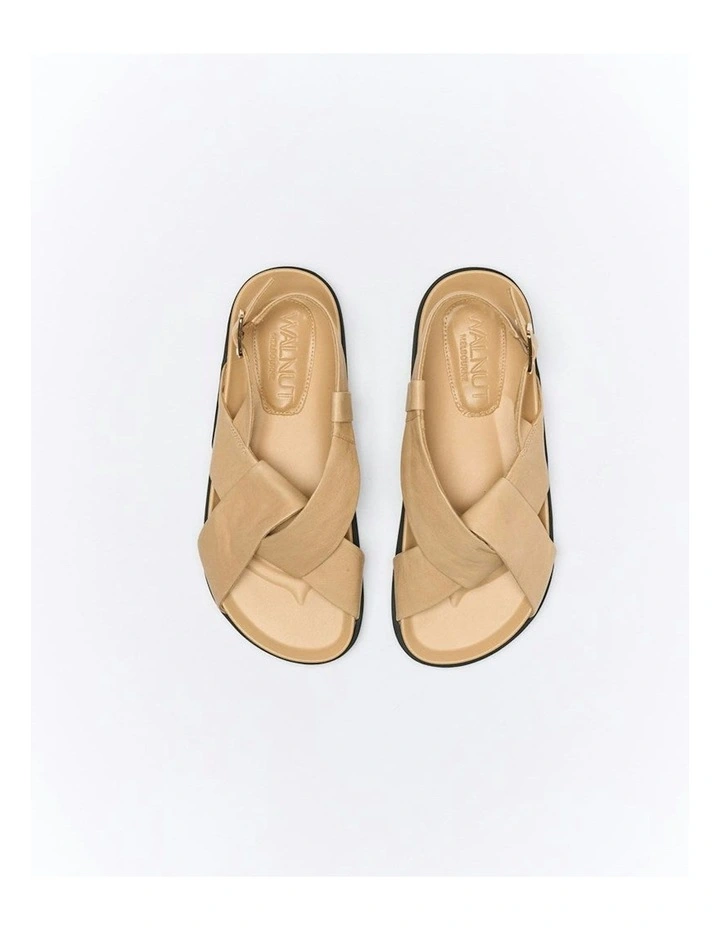 Mya Leather Sandal in Biscuit image 4