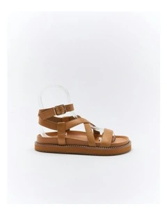 Presly Leather Sandal in Coconut Tan
