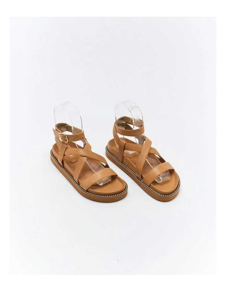 Presly Leather Sandal in Coconut Tan image 2