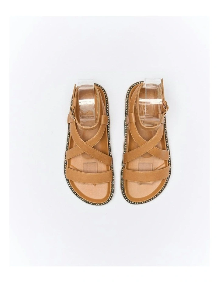 Presly Leather Sandal in Coconut Tan image 3