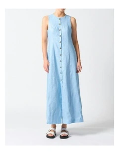 Malta Midi Dress in Sky Blue