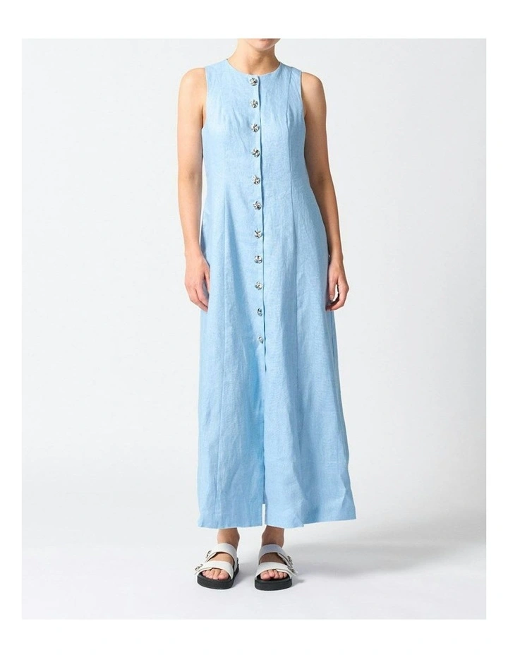 Malta Midi Dress in Sky Blue image 1
