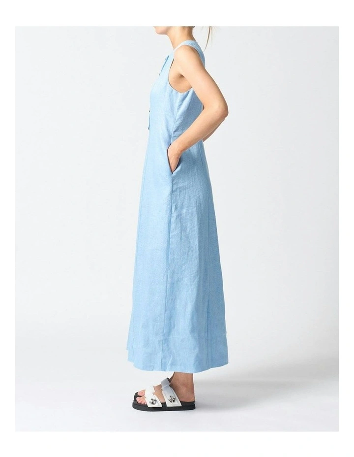 Malta Midi Dress in Sky Blue image 3