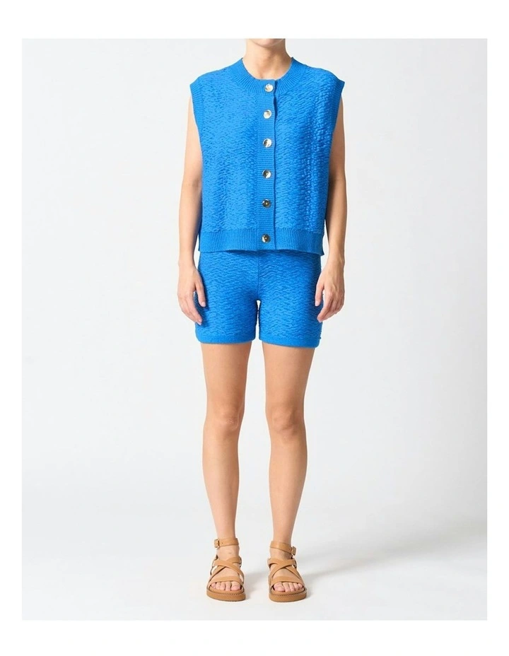 Ravello Knit Vest in Blue image 1