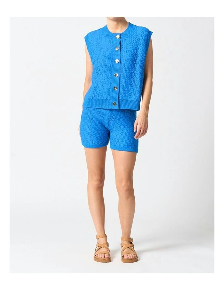 Ravello Knit Vest in Blue image 3