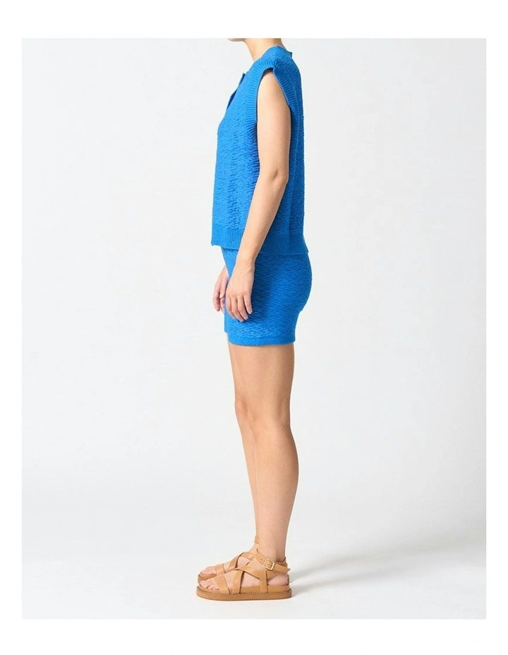 Ravello Knit Vest in Blue image 4