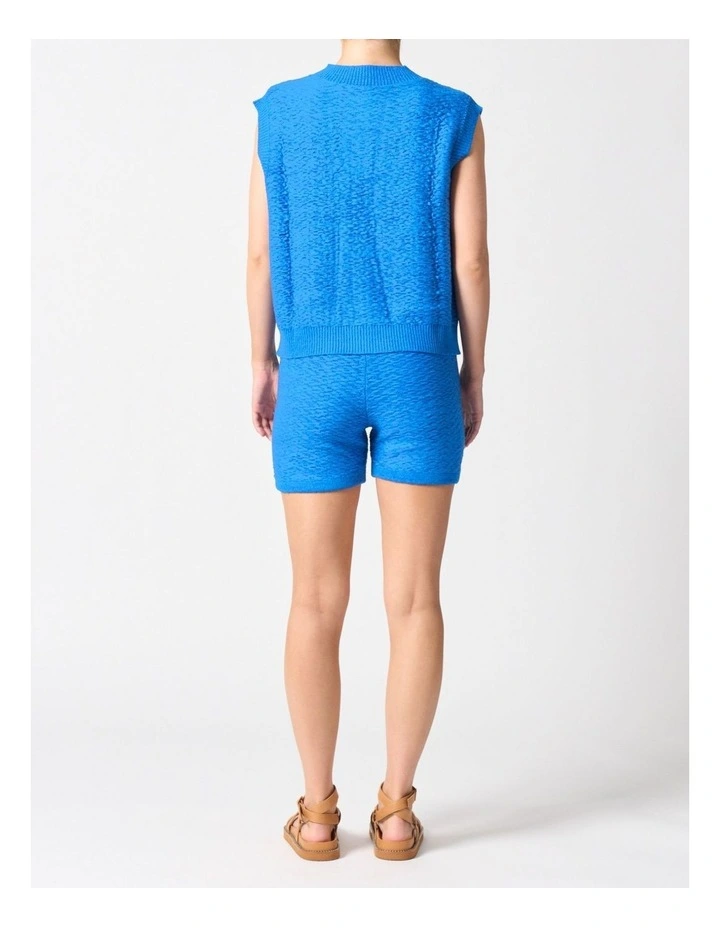 Ravello Knit Vest in Blue image 5