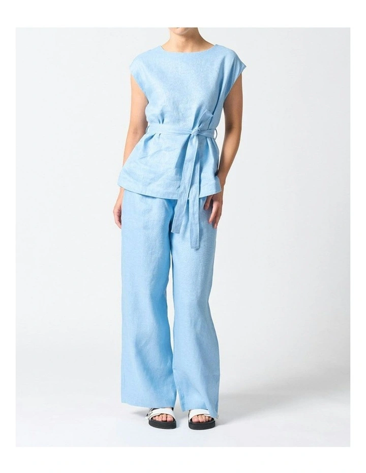 Rhodes Top in Sky Blue image 3
