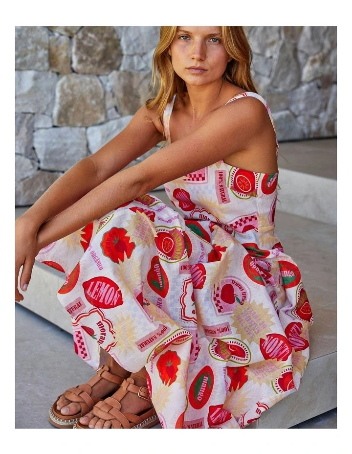 Milan Dress in Frutas Fescas image 5