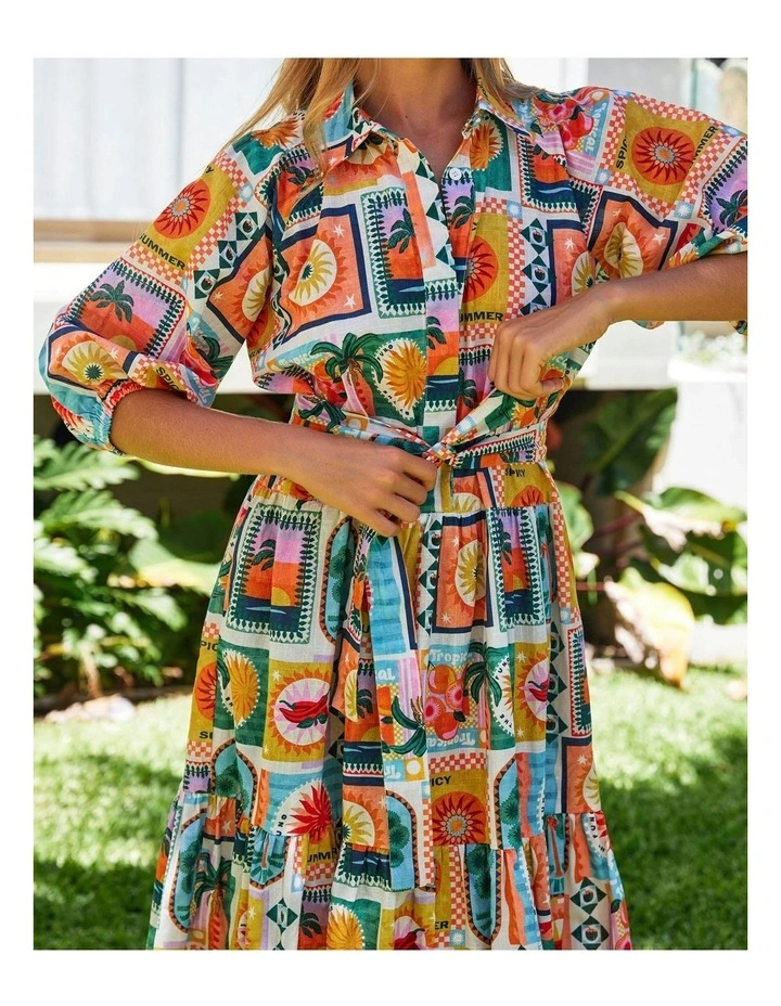 Tuscany Dress in Spicy Summer image 5